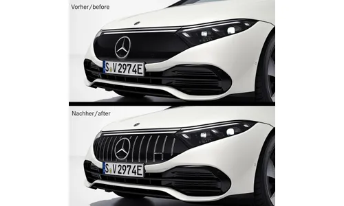 Комплект хромированной решетки Panamericana EQS 53 AMG Mercedes-Benz EQS V297 без автоматизированного вождения 200 — фото 4