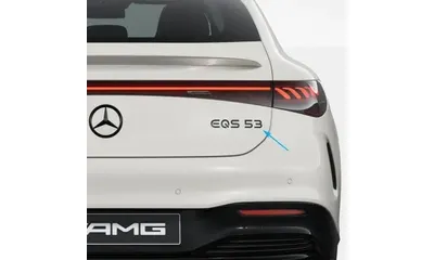 Черный шильдик EQS 53 Mercedes-Benz EQS V297 на крышку багажника — фото 1