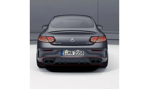 Задний диффузор C 43 AMG для Mercedes-Benz C-Класса C205/A205, Night Package — фото 1