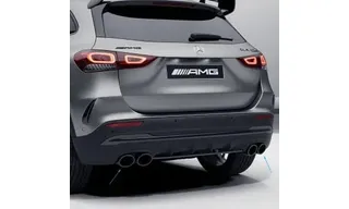 Чёрные накладки выхлопа 45 S AMG для Mercedes-AMG GLA 35 H247 — фото 1