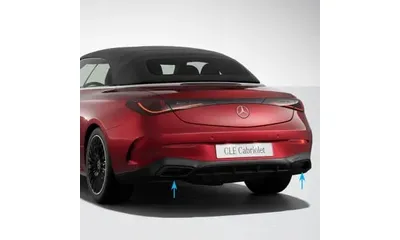 Глянцево-чёрные накладки Night Package для Mercedes-Benz CLE кабриолет A236 — фото 1