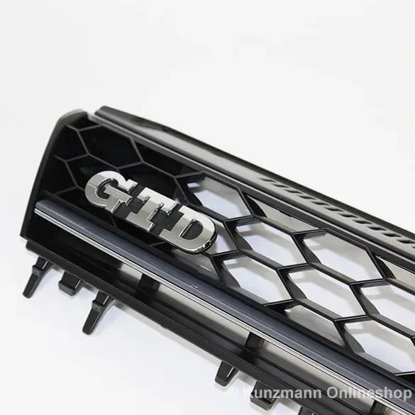 Решетка GTD с сотовым рисунком и эмблемами Volkswagen Golf 7 дорестайлинг — фото 3
