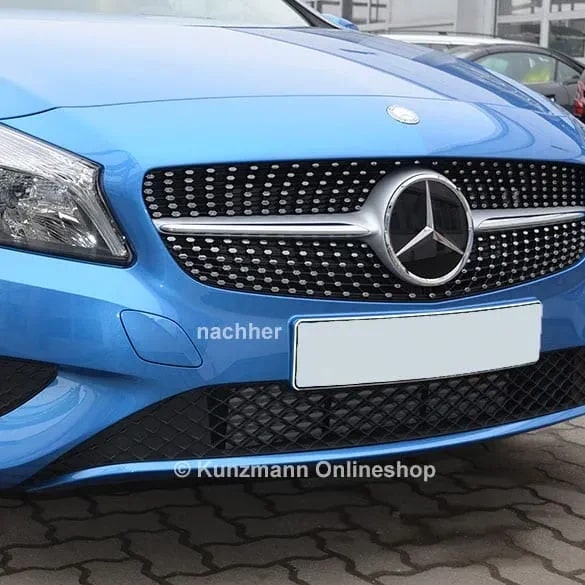 Решетка Diamond Mercedes-Benz A-Класс W176 дорестайлинг — фото 3