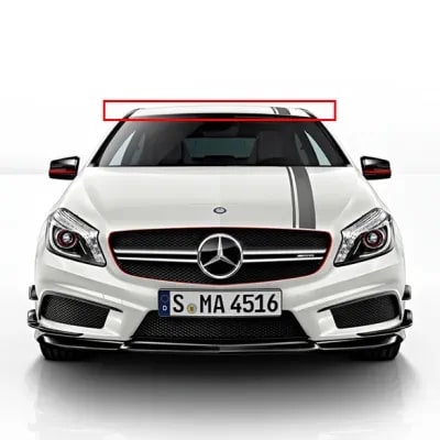 Декоративные полосы на панорамную крышу Mercedes-Benz A-Class W176 A45 Edition 1 — фото 1