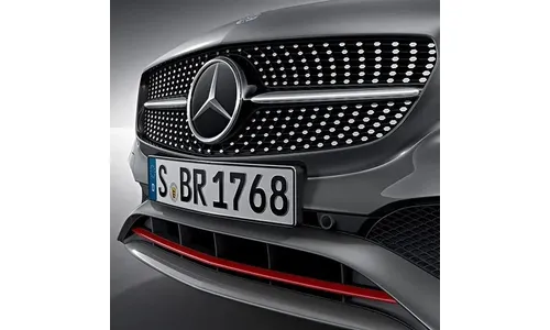 Решетка радиатора A 250 Sport с красной планкой Mercedes-Benz A-Класс W176 рестайлинг — фото 2