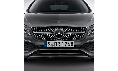 Решетка радиатора A 250 Sport с красной планкой Mercedes-Benz A-Класс W176 рестайлинг — фото 1