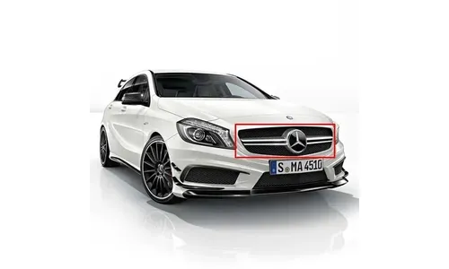 Комплект черной решетки A 45 AMG Night Package Mercedes-Benz A-Класс W176 дорестайлинг — фото 4