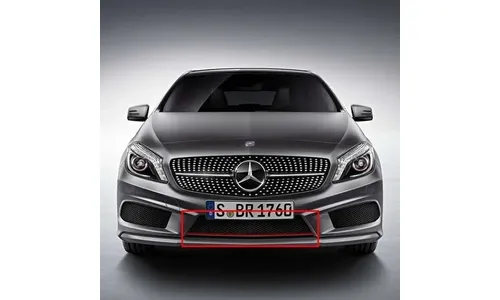Решетка A 250 Sport с красной планкой Mercedes-Benz A-Класс W176 дорестайлинг — фото 1