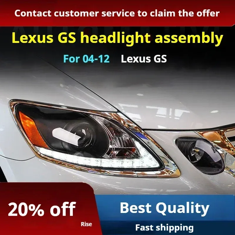 Фары передние LED с ходовыми огнями для Lexus GS (2004-2012), комплект, комплект, FT Carlight Carlight — фото 2