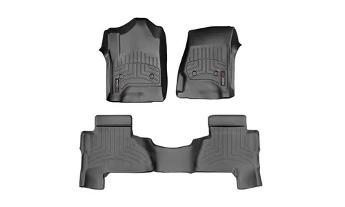 Коврики всесезонные Cadillac Escalade ESV 2015-, длинная база, черный, 2 ряда, WeatherTech — фото 1