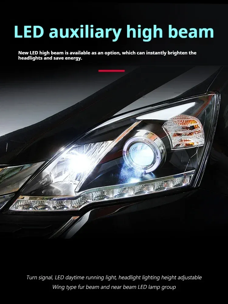 Фары передние LED с ходовыми огнями для Honda CR-V (2007-2011), комплект, комплект, FT Carlight Carlight — фото 2