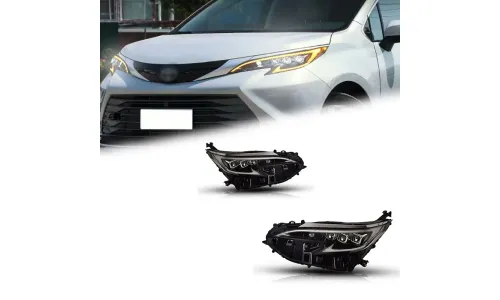 Фары передние LED с ходовыми огнями для Toyota Sienna Granvia (2021-2025), комплект, комплект, FT Carlight Carlight — фото 1