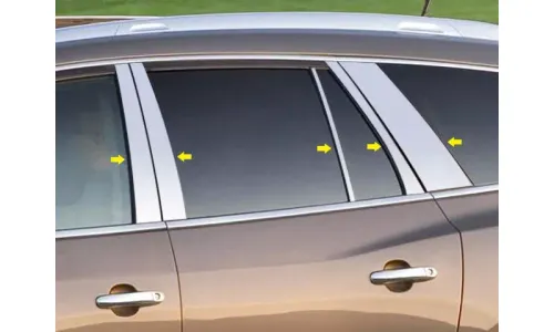 Buick Enclave 08-12 QAA из нержавеющей стали хром полированные стойки стойки 10 шт PP48533 — фото 1
