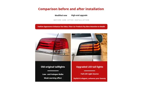 Фары передние LED с ходовыми огнями для Lexus LX570 (2007-2015), комплект, комплект, FT Carlight Carlight — фото 7