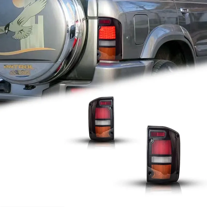 Задние LED-фонари динамический поворотник для Nissan Patrol Y60 (1987-1997), комплект, комплект, FT Carlight Carlight — фото 1