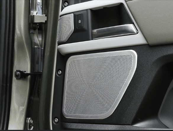 Накладки динамиков дверей Land Rover Defender 90, серебристый — фото 2