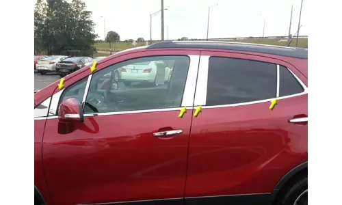 Buick Encore 2013-2021 ка-нержавеющая хромированная полированная столб стойки отделка 10шт. — фото 1