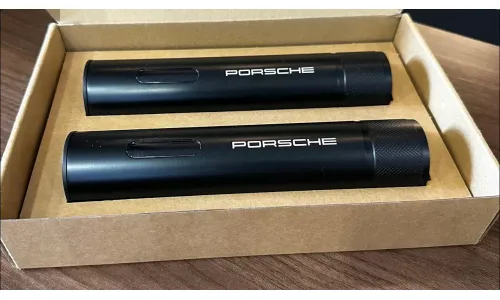 Стальные солонка и перечница Porsche Salt and Pepper Mill – Essential, оригинал — фото 1