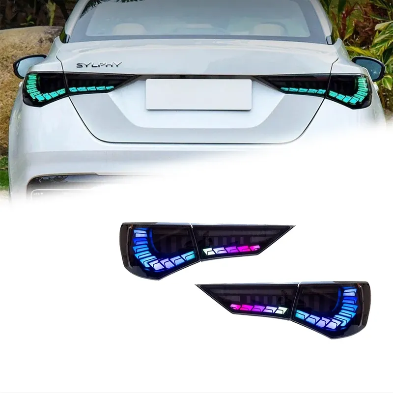 Задние LED-фонари RGB динамический поворотник для Nissan Sylphy 14-го поколения (2020-2024), комплект, комплект, FT Carlight Carlight — фото 2