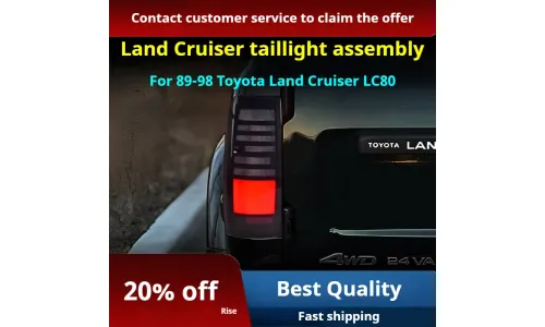 Задние LED-фонари динамический поворотник для Toyota Land Cruiser 80 (1989-1998), комплект, комплект, FT Carlight Carlight — фото 2