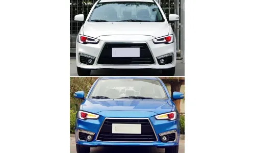 Фары передние LED с ходовыми огнями для Mitsubishi Lancer (2009-2021), комплект, комплект, FT Carlight Carlight — фото 7