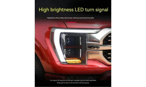 Фары передние LED с ходовыми огнями для Ford Raptor F-150 (2021-2023), комплект, комплект, FT Carlight Carlight — фото 4