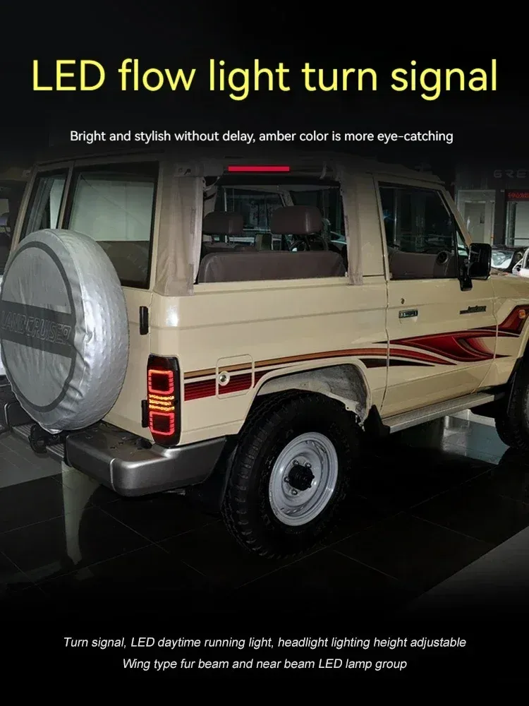Задние LED-фонари динамический поворотник для Toyota Land Cruiser 70 (1984-2021), комплект, комплект, FT Carlight Carlight — фото 5