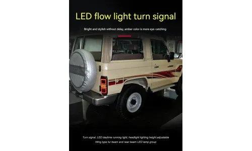 Задние LED-фонари динамический поворотник для Toyota Land Cruiser 70 (1984-2021), комплект, комплект, FT Carlight Carlight — фото 5