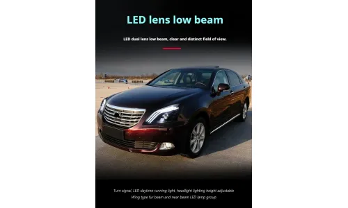 Фары передние LED с ходовыми огнями для Toyota Crown (2010-2012), комплект, FT Carlight — фото 3