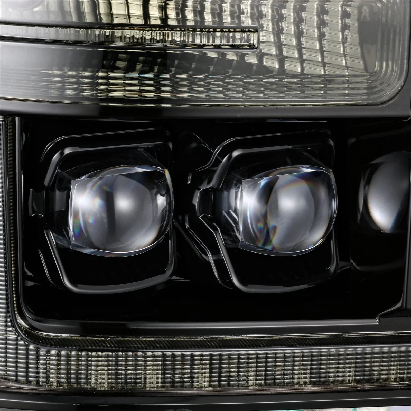 Фары проекторные светодиодные Alpha-Black NOVA для Ford F-250/350 2011–2016, AlphaRex — фото 4