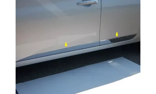 NISSAN SENTRA 2013-2019 ИЗ НЕРЖАВЕЮЩЕЙ СТАЛИ ХРОМИРОВАННАЯ ОТДЕЛКА ДВЕРНОЙ ПАНЕЛИ 4 ШТ — фото 1