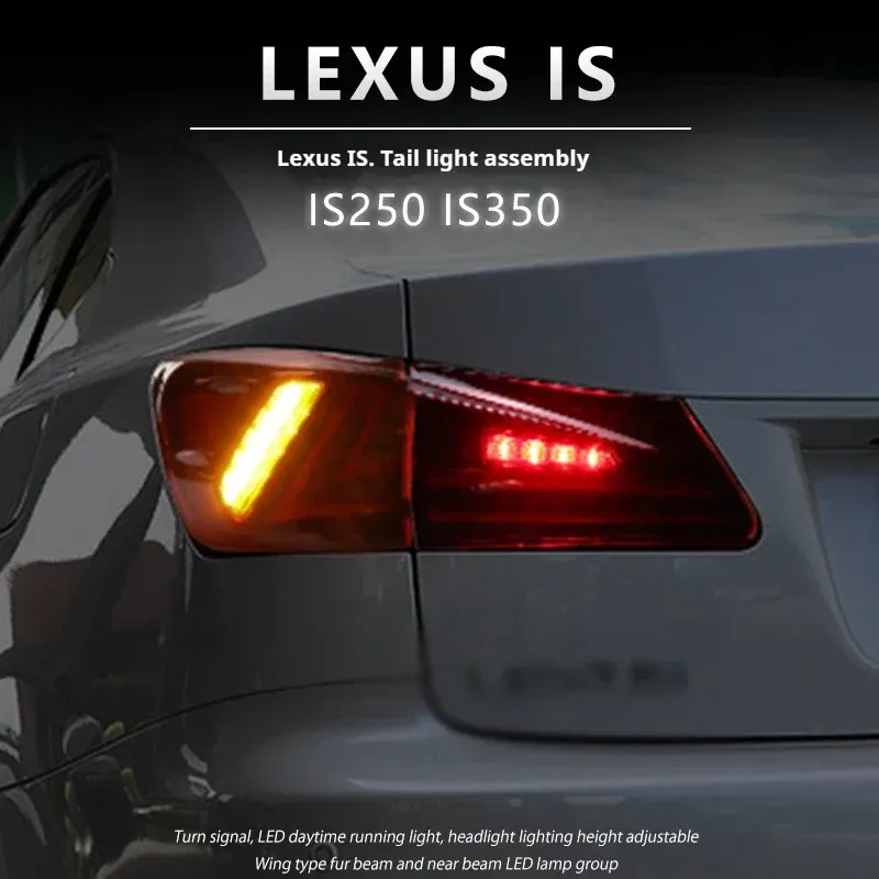 Задние LED-фонари динамический поворотник для Lexus IS (2006-2012), комплект, комплект, FT Carlight Carlight — фото 4