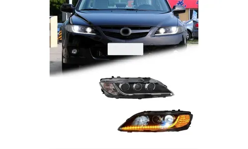 Фары Full LED проектор ДХО для Mazda 6 (2003-2015), комплект, комплект, FT Carlight Carlight — фото 1