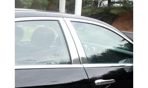 Накладки стоек дверей из нержавеющей стали 4 шт отделка двери QAA для Lincoln MKZ 2007-2012 — фото 1