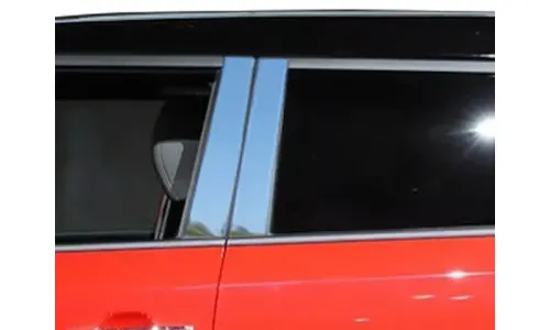 Накладки стоек дверей из нержавеющей стали 4 шт отделка двери QAA для Kia Soul 2014-2019 — фото 1