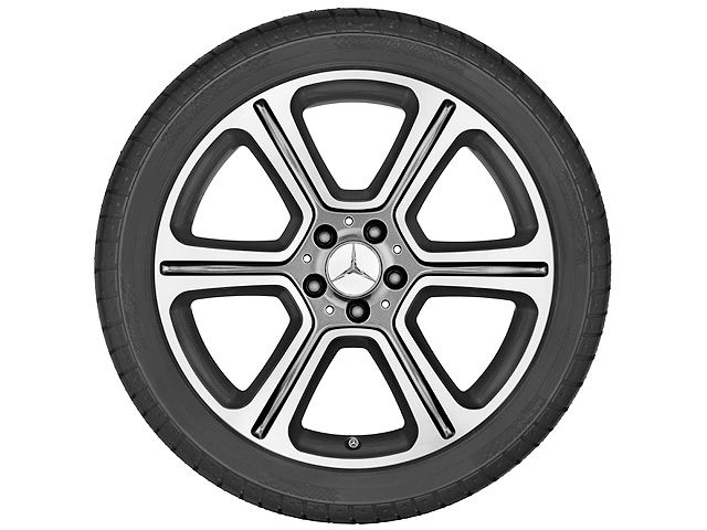 Диск колесный R19 Mercedes C-class W205, S205, C205, A205 , Серый «Гималаи», 6 спиц, передний мост, оригинал — фото 1