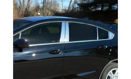 Накладки на стойки дверей 12шт. комплект для Chevy Cruze люк 17-19 — фото 1