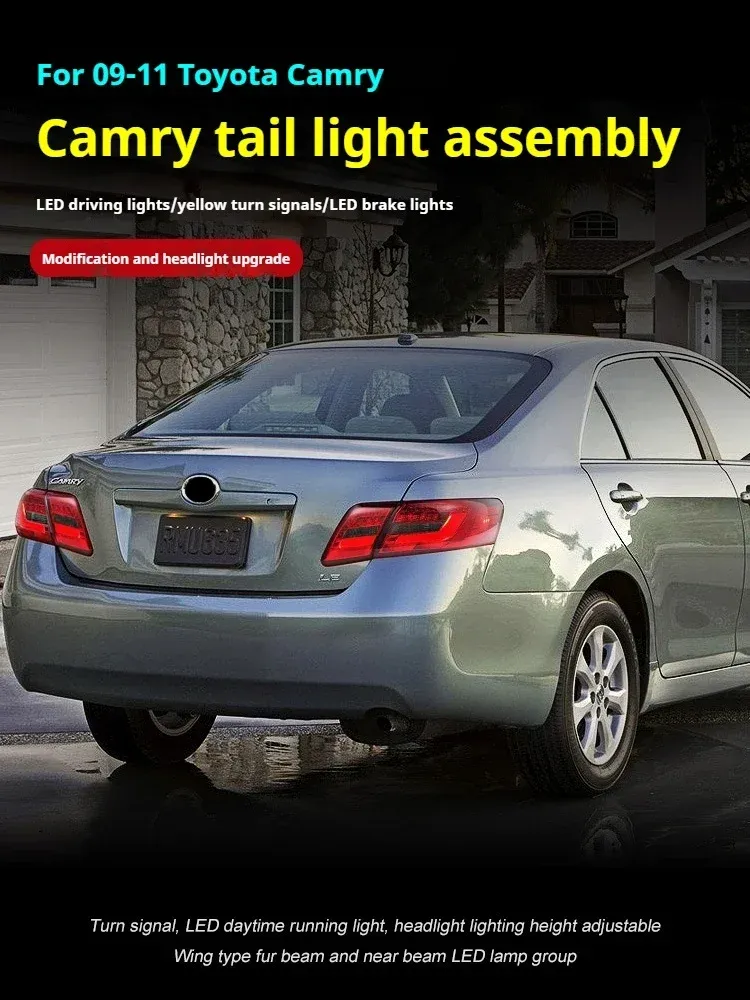 Задние LED-фонари динамический поворотник для Toyota Camry (2007-2011), комплект, комплект, FT Carlight Carlight — фото 5
