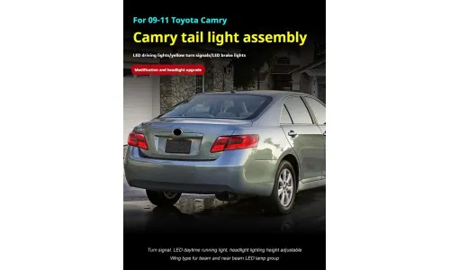 Задние LED-фонари динамический поворотник для Toyota Camry (2007-2011), комплект, комплект, FT Carlight Carlight — фото 5
