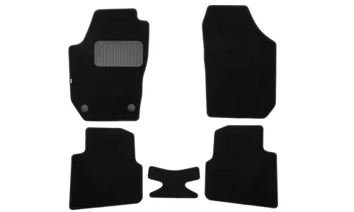 Коврики в салон Klever Premium SKODA Roomster 2006-2010, 2010-2015, универсал, 5 шт. (текстиль) / Шкода Румстер — фото 1