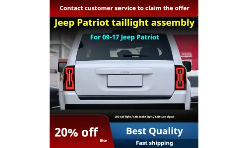 Задние LED-фонари динамический поворотник для Jeep Patriot (2009-2017), комплект, комплект, FT Carlight Carlight — фото 2
