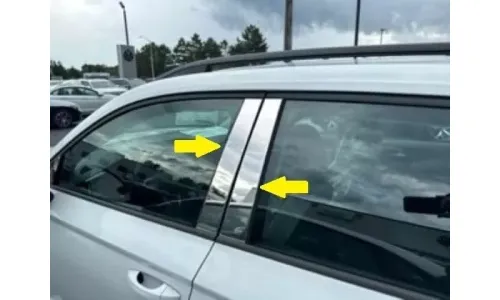 Хромированная стойка стойка отделка из нержавеющей стали 4 шт QAA для VW Taos 2022-2023 | PP72670 — фото 1