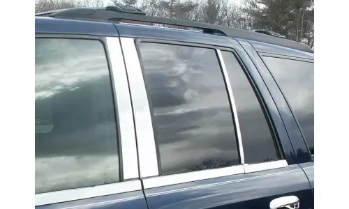 Накладки стоек дверей из нержавеющей стали 6 шт отделка окон QAA для GMC Envoy 2002-2009 — фото 1