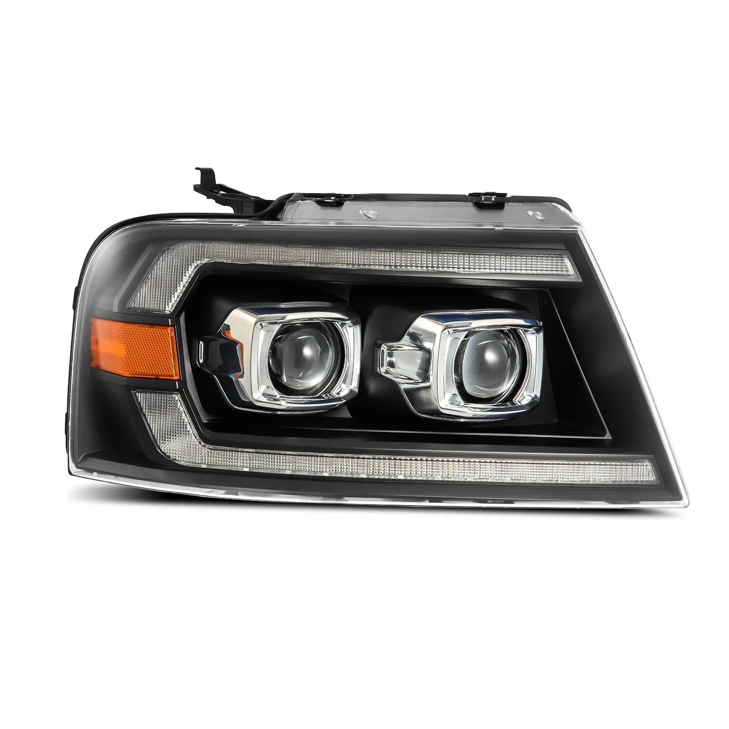 Фары Black Pro Series для Ford F-150 / Lincoln Mark LT 2004–2008, AlphaRex — фото 3