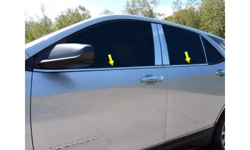 Нержавеющая хромированная подоконника отделкой 4шт. для Chevy Equinox 2018-2020 | WS58160 — фото 1