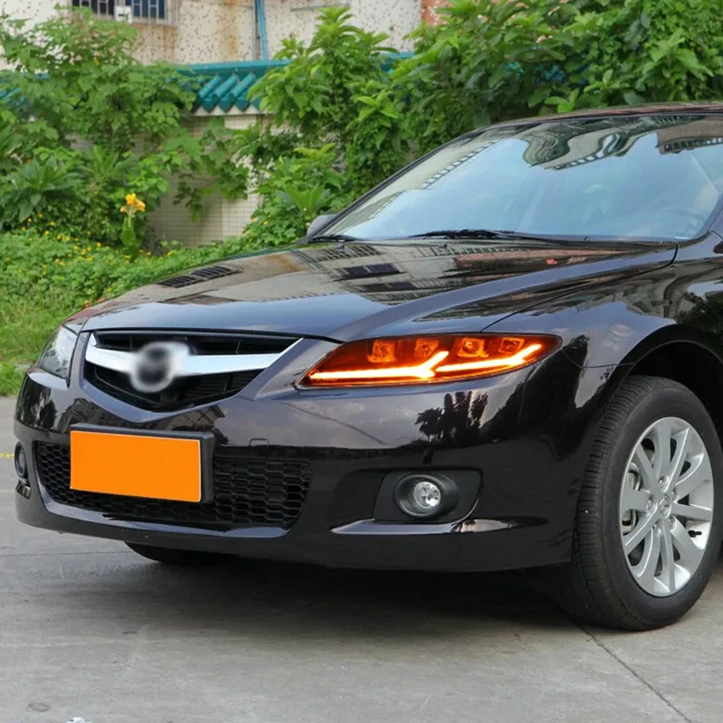 Фары передние LED с ходовыми огнями стиль демона для Mazda 6 (2003-2015), комплект, комплект, FT Carlight Carlight — фото 3