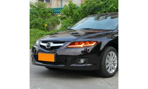 Фары передние LED с ходовыми огнями стиль демона для Mazda 6 (2003-2015), комплект, комплект, FT Carlight Carlight — фото 3