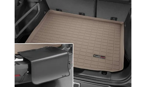Ковер багажника, за 2 рядом Cadillac Escalade ESV 2021-, бежевый, Weathertech — фото 1