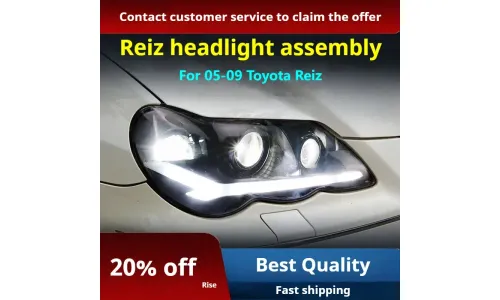 Фары передние LED с ходовыми огнями для Toyota Reiz Mark X (2005-2009), комплект, комплект, FT Carlight Carlight — фото 2