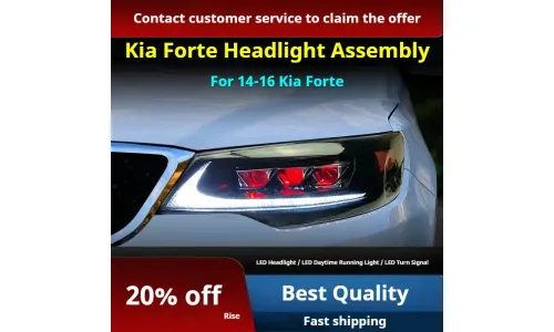 Фары передние LED с ходовыми огнями для Kia Forte (2014-2016), комплект, комплект, FT Carlight Carlight — фото 2